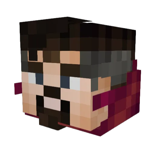 bressani16 Minecraft avatar head, 3D render