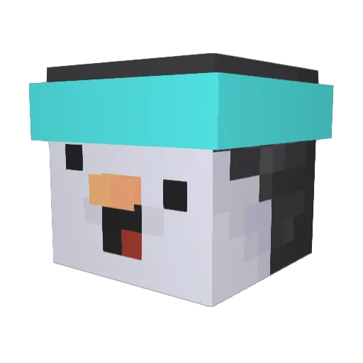 breter Minecraft avatar head, 3D render