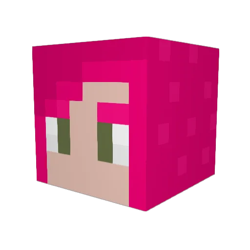 bretttata Minecraft avatar head, 3D render