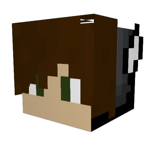 brewster7 Minecraft avatar head, 3D render