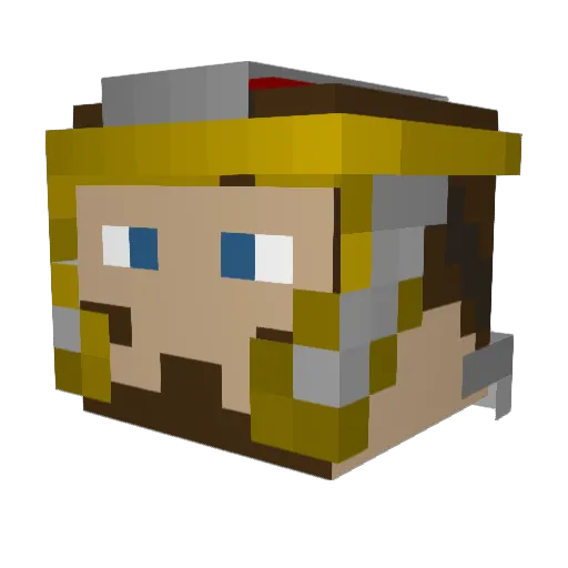 breytont Minecraft avatar head, 3D render