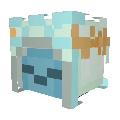 brezecarrot Minecraft avatar head, 3D render