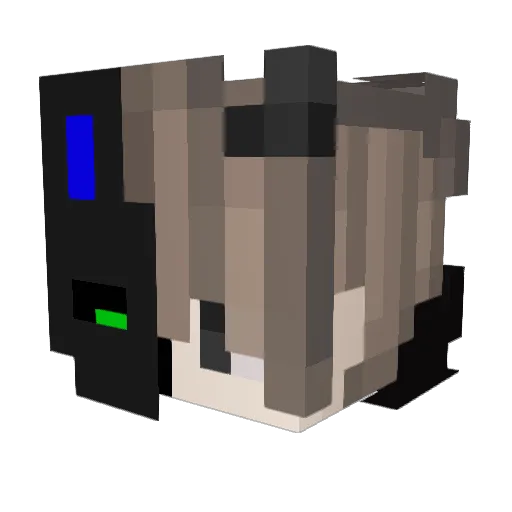 brezzzze Minecraft avatar head, 3D render
