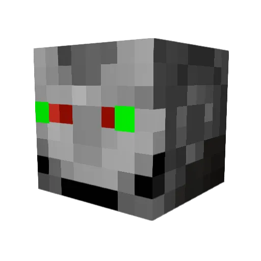 brg614 Minecraft avatar head, 3D render