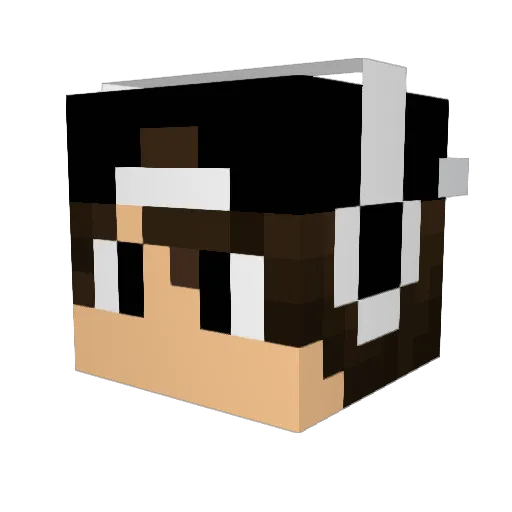 brggoa Minecraft avatar head, 3D render