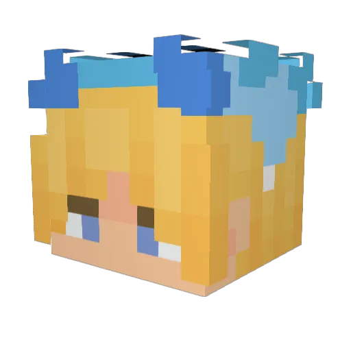 brhh Minecraft avatar head, 3D render