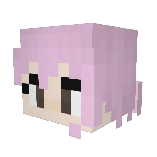 bri_07 Minecraft avatar head, 3D render
