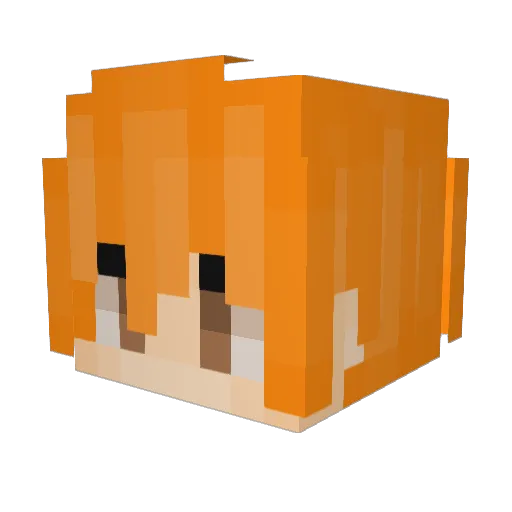 brian10spike Minecraft avatar head, 3D render