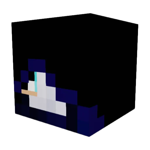 brianair Minecraft avatar head, 3D render