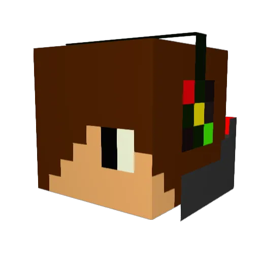 brianbaquero Minecraft avatar head, 3D render
