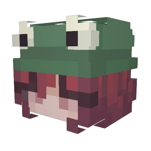 brianbulfer Minecraft avatar head, 3D render