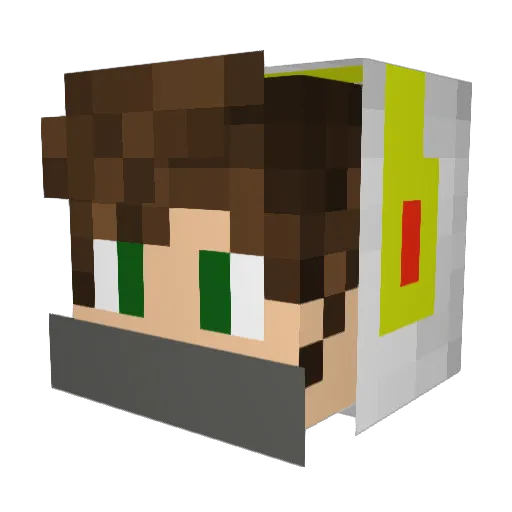 briancheuk Minecraft avatar head, 3D render