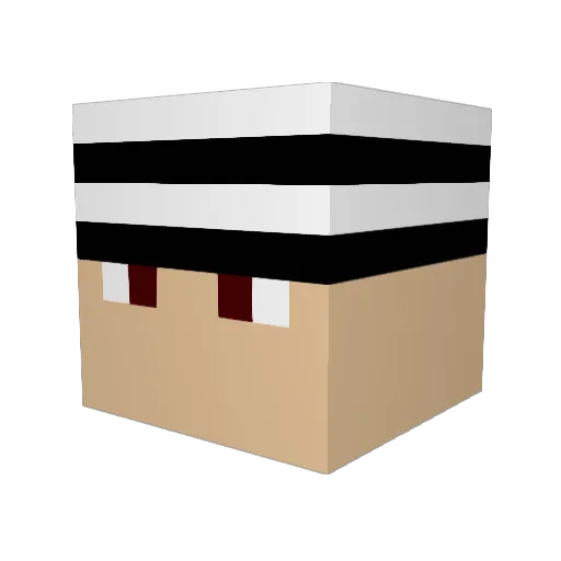 brianjhill Minecraft avatar head, 3D render