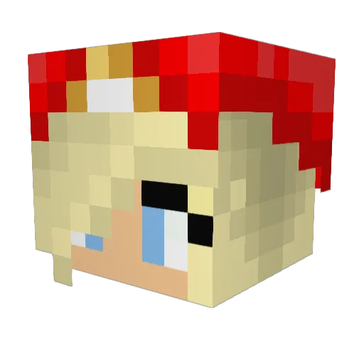 briannatan1408 Minecraft avatar head, 3D render