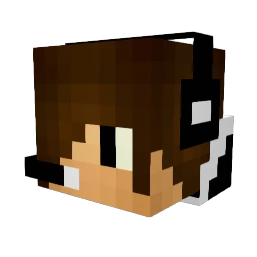 brianoelsen Minecraft avatar head, 3D render