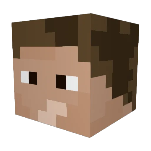 brianomar04 Minecraft avatar head, 3D render