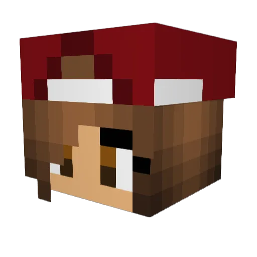 briarbebop Minecraft avatar head, 3D render