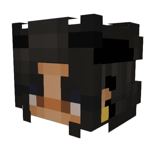 bribrithebaddie Minecraft avatar head, 3D render