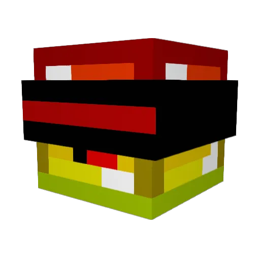 brickforce979 Minecraft avatar head, 3D render