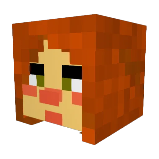 bricklayingdad Minecraft avatar head, 3D render