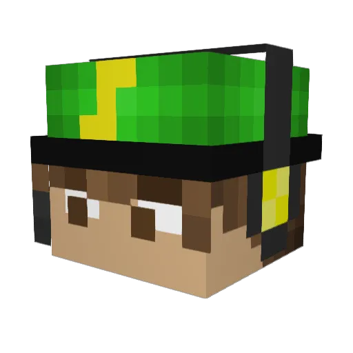 brickslayer28 Minecraft avatar head, 3D render