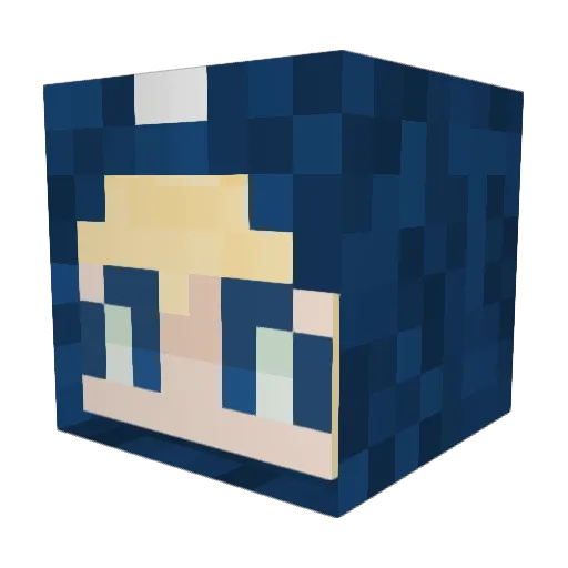 brideauburrito Minecraft avatar head, 3D render