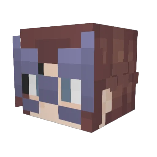 bridget_321 Minecraft avatar head, 3D render