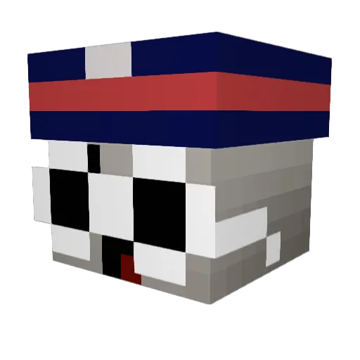 brielpo Minecraft avatar head, 3D render