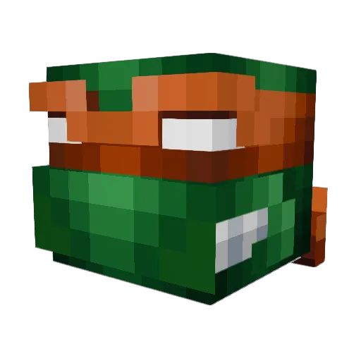 brigh10 Minecraft avatar head, 3D render