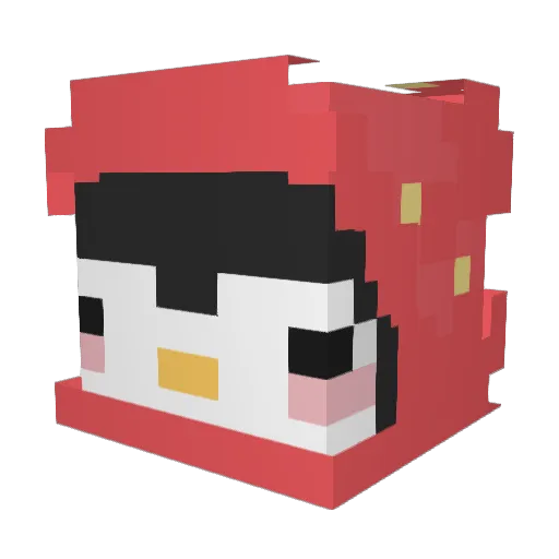 brightymc Minecraft avatar head, 3D render