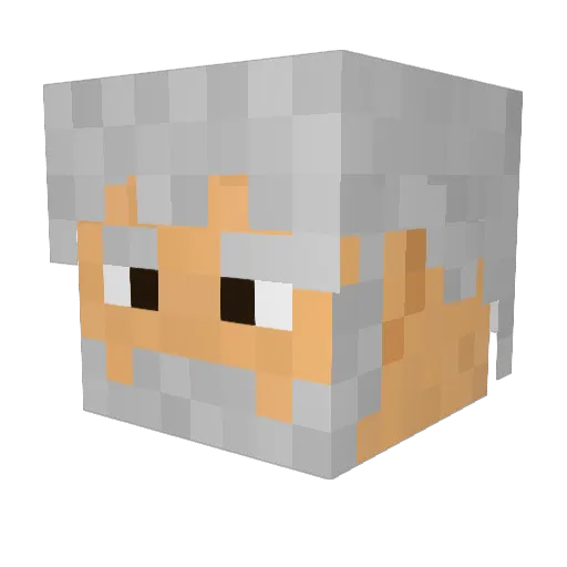 brihan Minecraft avatar head, 3D render