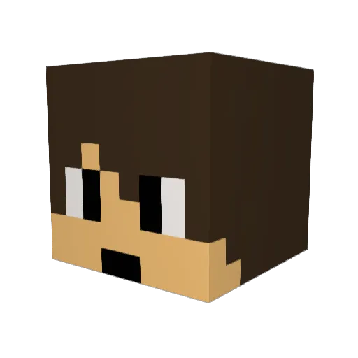 briimilo Minecraft avatar head, 3D render