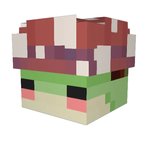 briisttol Minecraft avatar head, 3D render