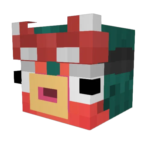 brillasylum Minecraft avatar head, 3D render