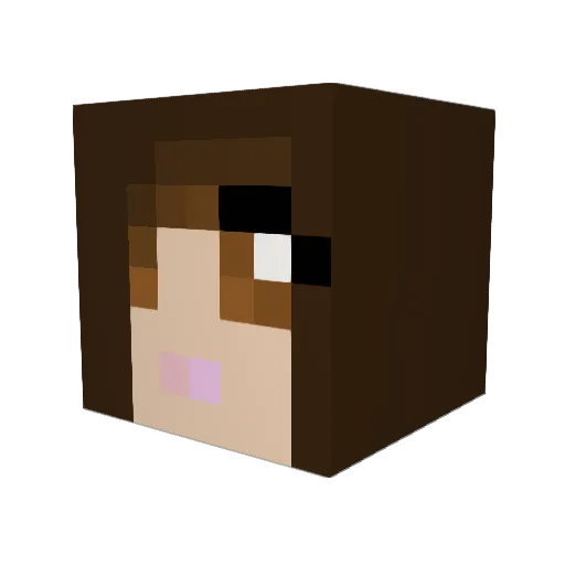 brilliant99 Minecraft avatar head, 3D render