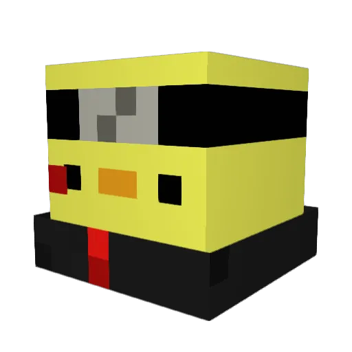 brimmys Minecraft avatar head, 3D render