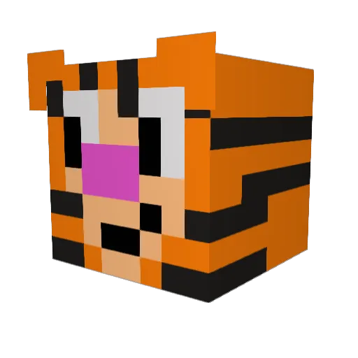 brimo2k Minecraft avatar head, 3D render