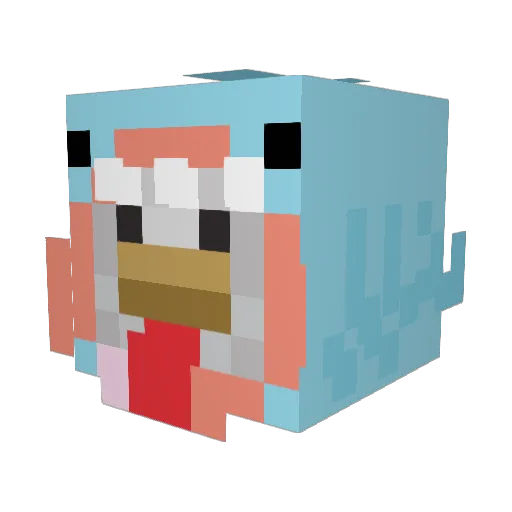 brimstonemunch Minecraft avatar head, 3D render