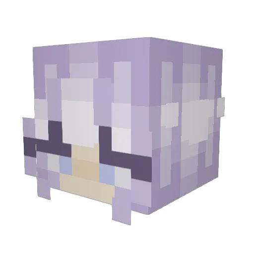 brinaut Minecraft avatar head, 3D render