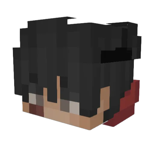 brinbranbron Minecraft avatar head, 3D render