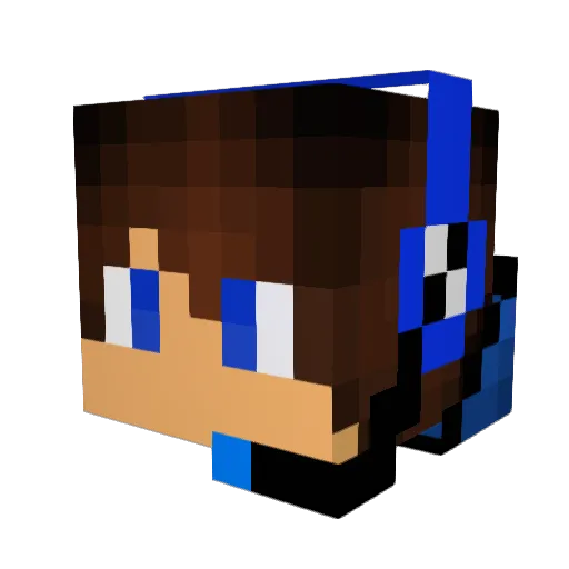 brink874 Minecraft avatar head, 3D render
