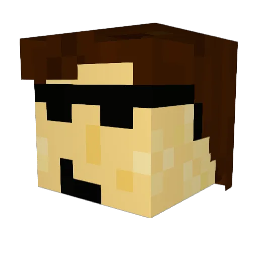 brinza56 Minecraft avatar head, 3D render