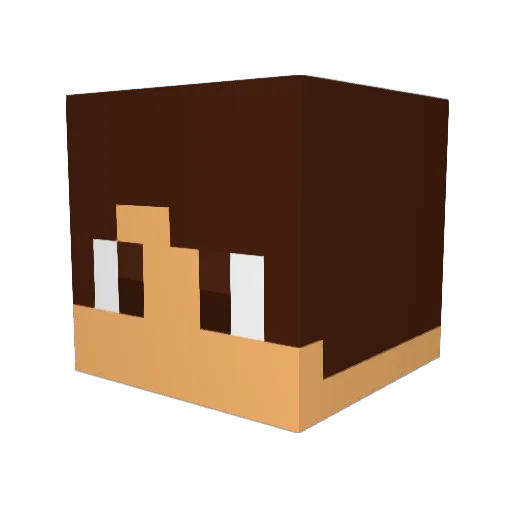 bripint Minecraft avatar head, 3D render