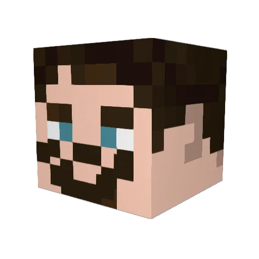 brippeli Minecraft avatar head, 3D render
