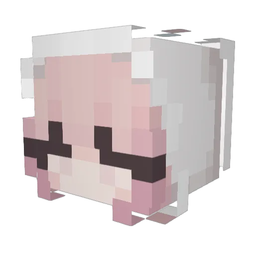 briseidy Minecraft avatar head, 3D render