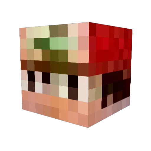 briskaaron Minecraft avatar head, 3D render