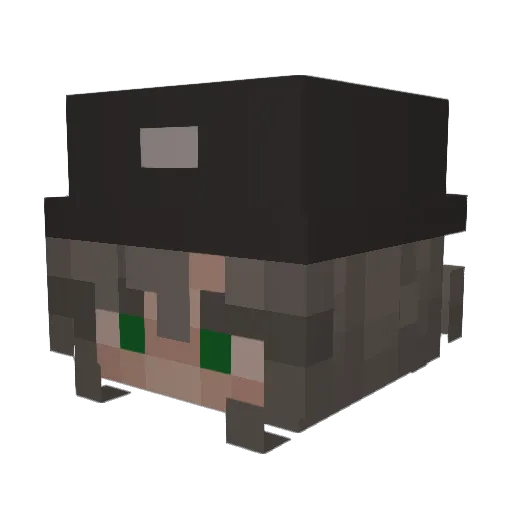 brisummer Minecraft avatar head, 3D render