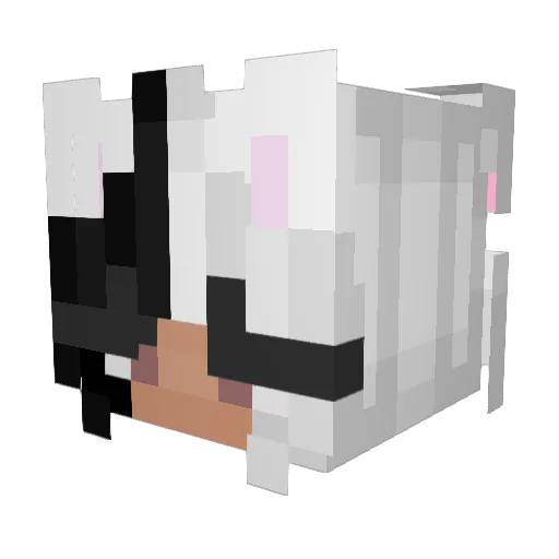 britanixox Minecraft avatar head, 3D render