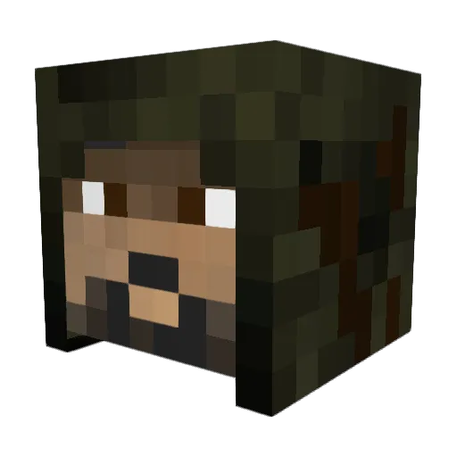 britelitey Minecraft avatar head, 3D render
