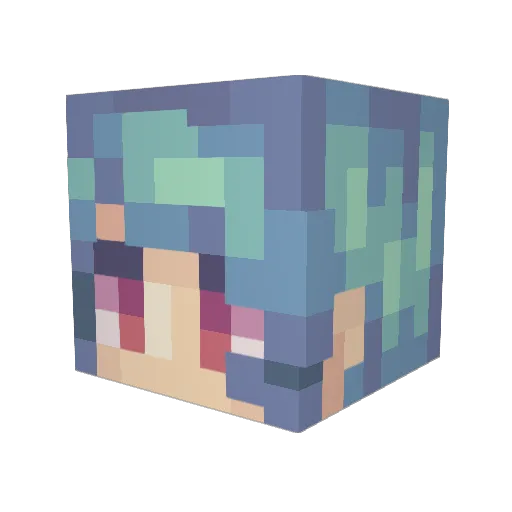 britem06 Minecraft avatar head, 3D render